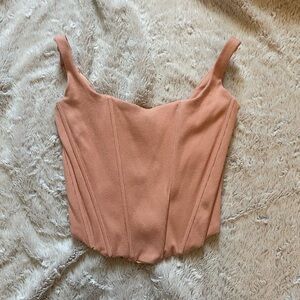 GUESS Corset Top (Pink/Blush) Size XS
